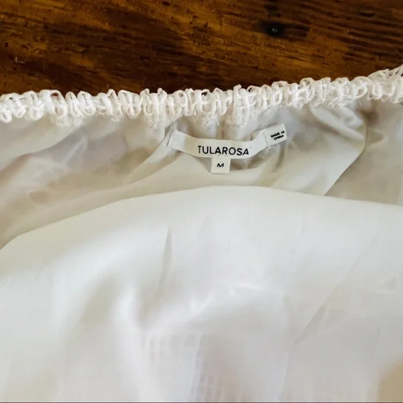 Tularosa Alexa Off Shoulder Top in Luster Ivory White - Picture 8 of 9